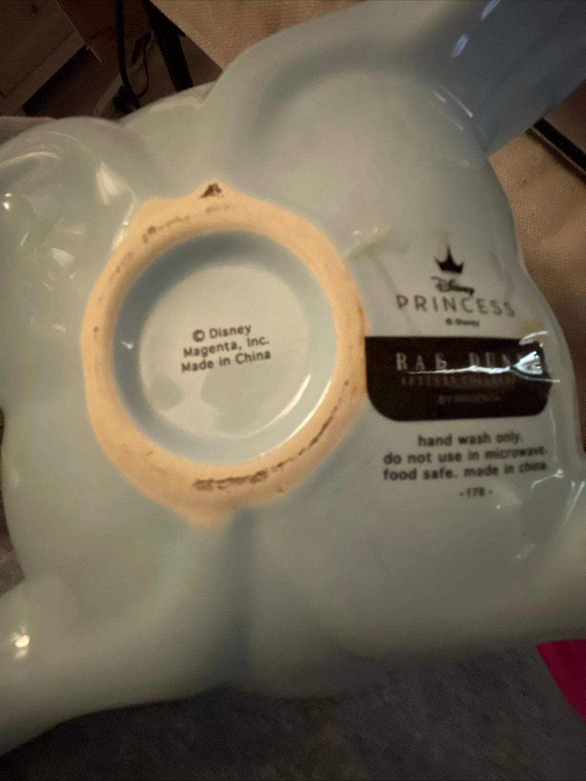 Rae Dunn Cinderella Carriage Canister and Three Plates