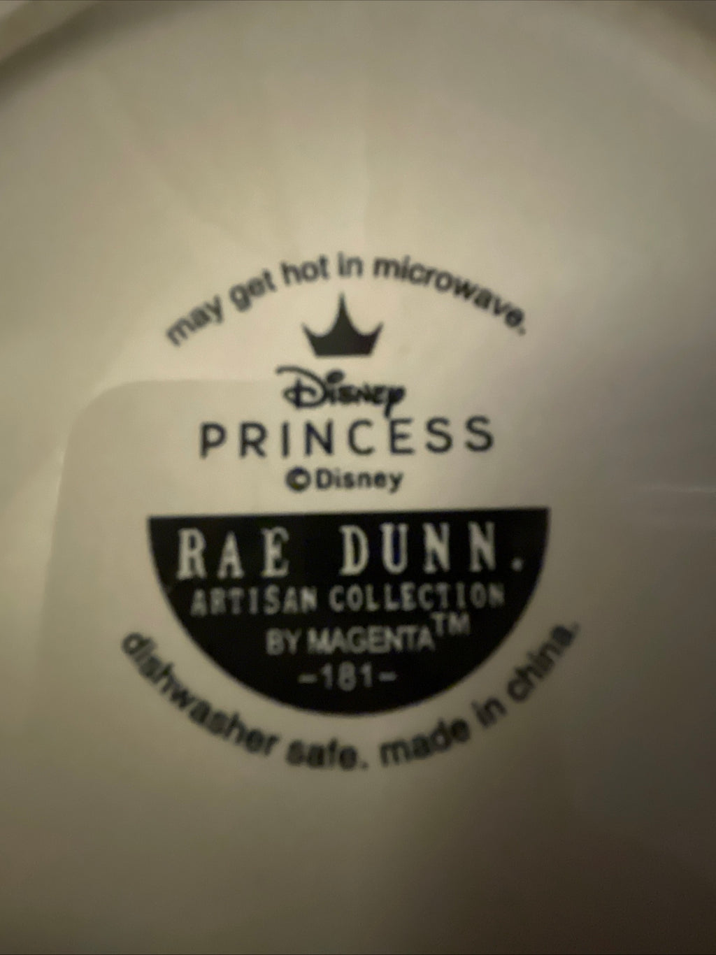 Rae Dunn Cinderella Carriage Canister and Three Plates
