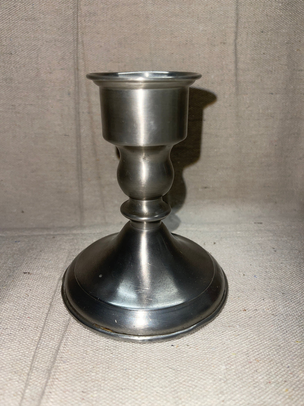 Leonard Genuine Pewter Pedestal Candle Holder