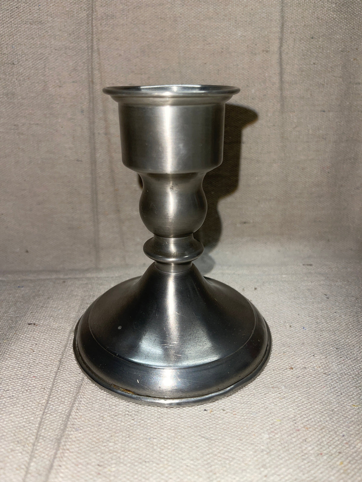 Leonard Genuine Pewter Pedestal Candle Holder