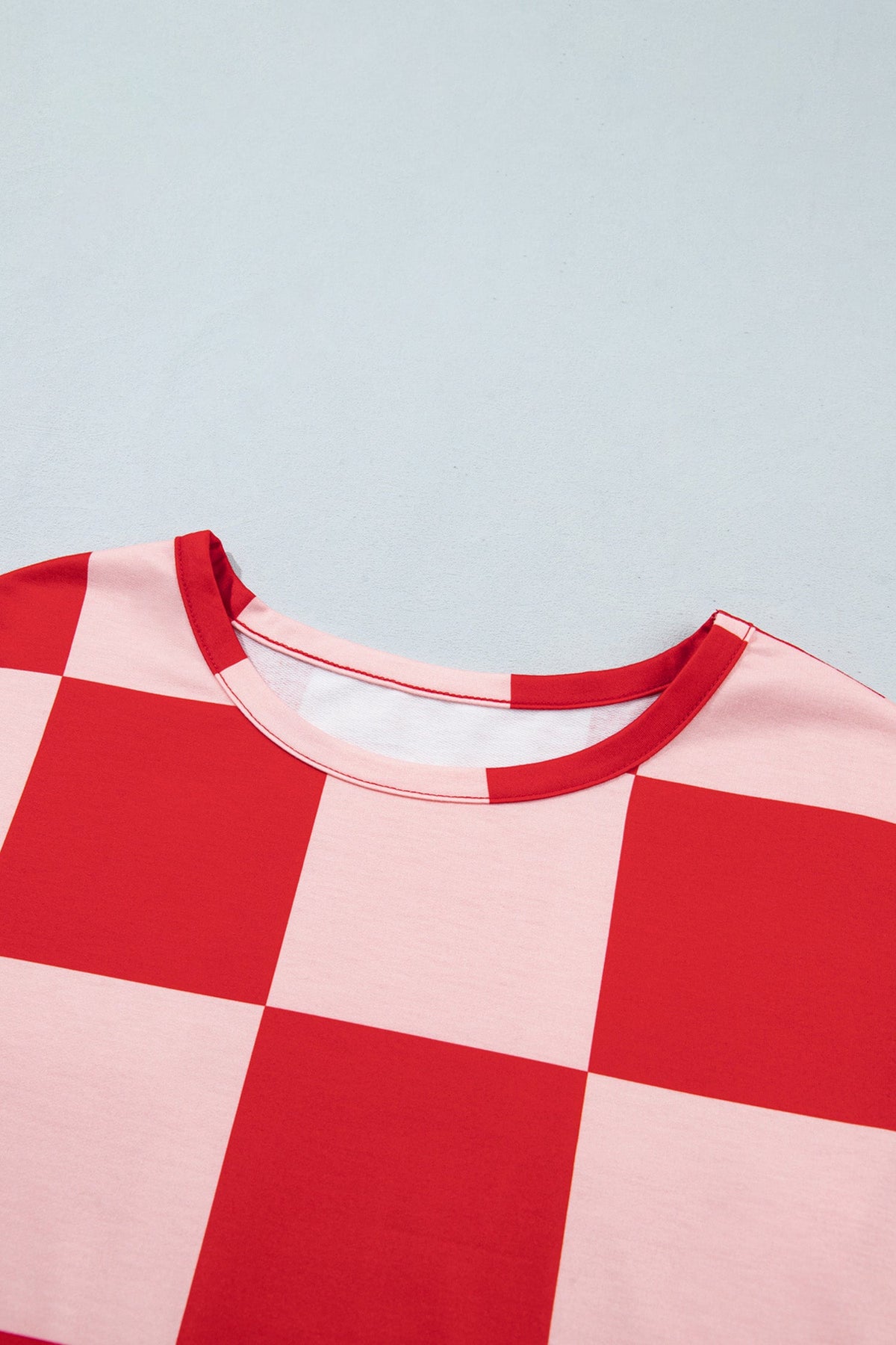 Checker Long Sleeve Top & Shorts Set