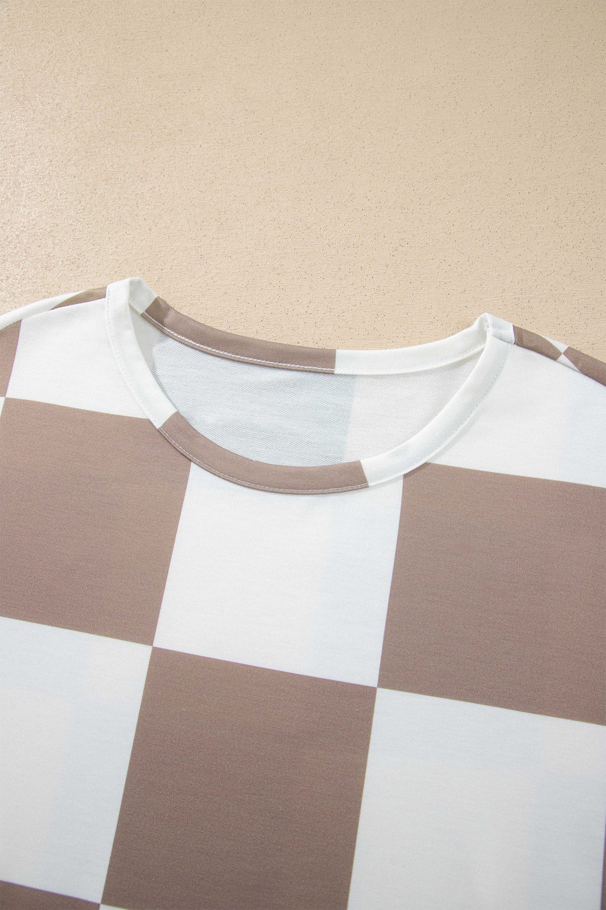 Checker Long Sleeve Top & Shorts Set