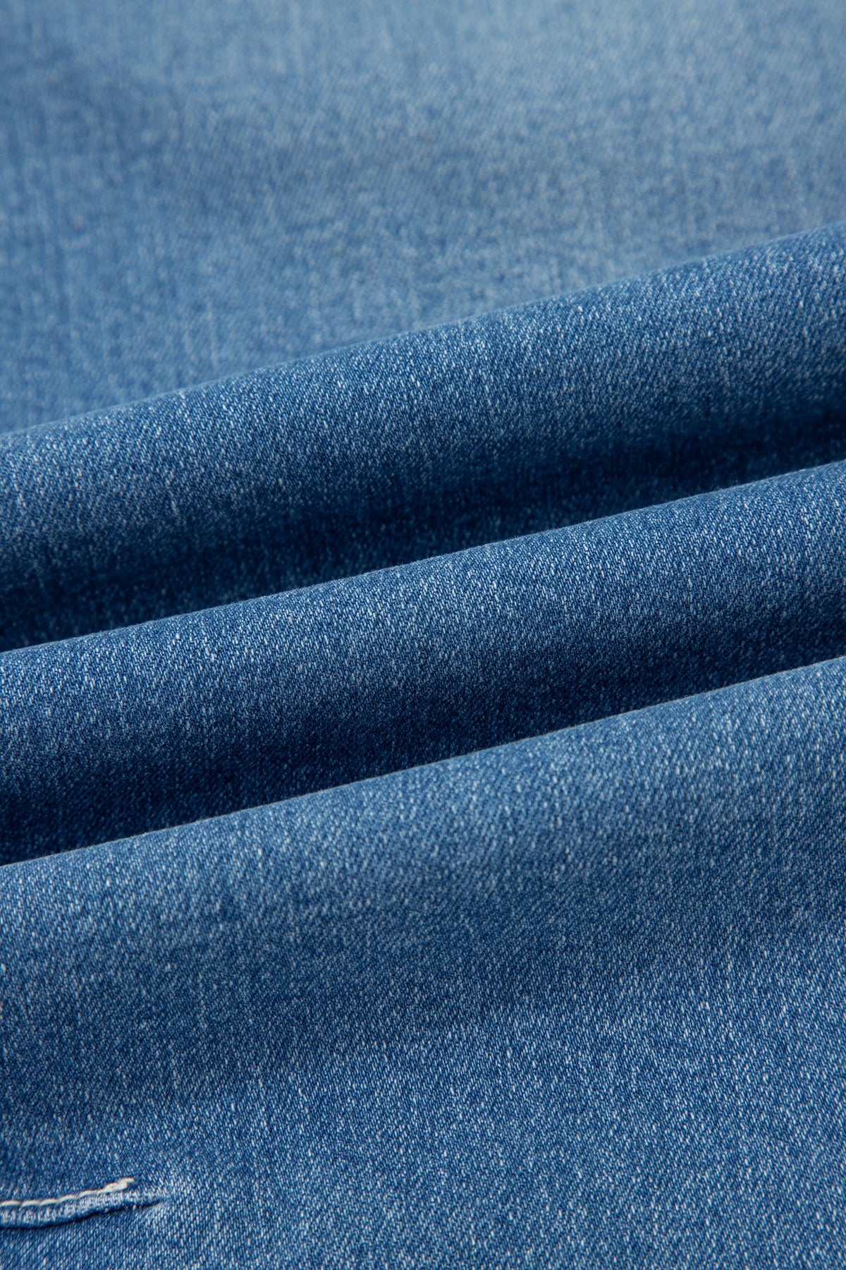 Medium Wash Denim High Waist Barrel Leg Jeans