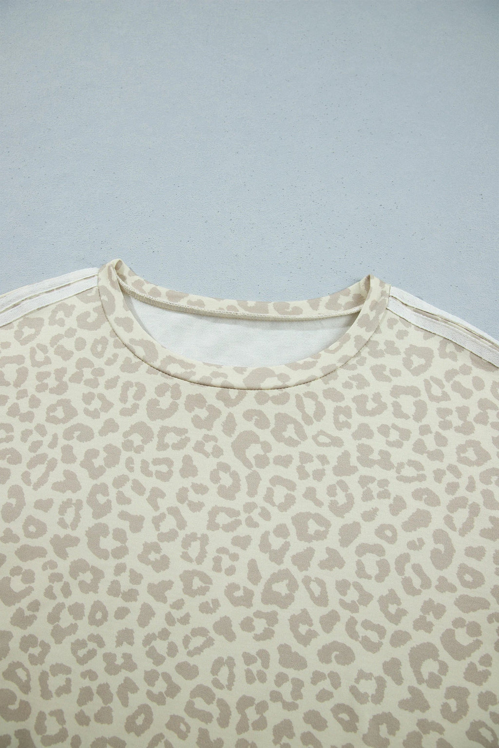 Leopard Varsity Stripe 3/4 Sleeve Top & Pants Set