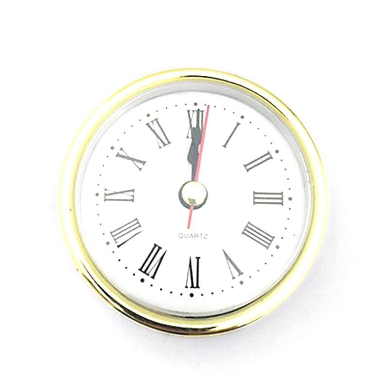Vintage Black Metal Art Table Clock Silent Non-Ticking Battery Control