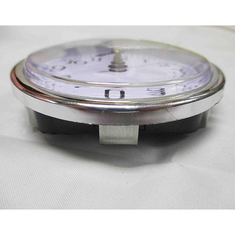 Vintage Black Metal Art Table Clock Silent Non-Ticking Battery Control